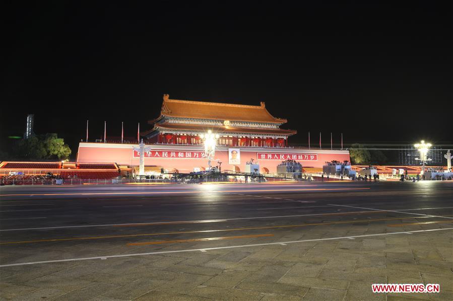 (PRC70Years)CHINA-BEIJING-NATIONAL DAY-CELEBRATIONS-PREPARATION (CN)