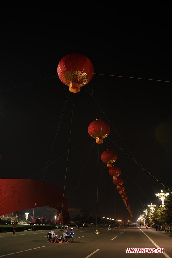 (PRC70Years)CHINA-BEIJING-NATIONAL DAY-CELEBRATIONS-PREPARATION (CN)