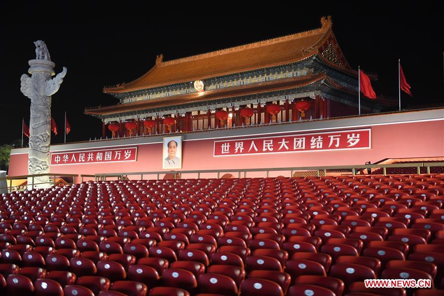 (PRC70Years)CHINA-BEIJING-NATIONAL DAY-CELEBRATIONS-PREPARATION (CN)