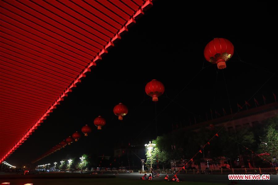 (PRC70Years)CHINA-BEIJING-NATIONAL DAY-CELEBRATIONS-PREPARATION (CN)