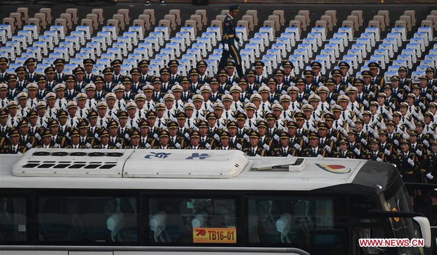 (PRC70Years)CHINA-BEIJING-NATIONAL DAY-CELEBRATIONS-PREPARATION (CN)