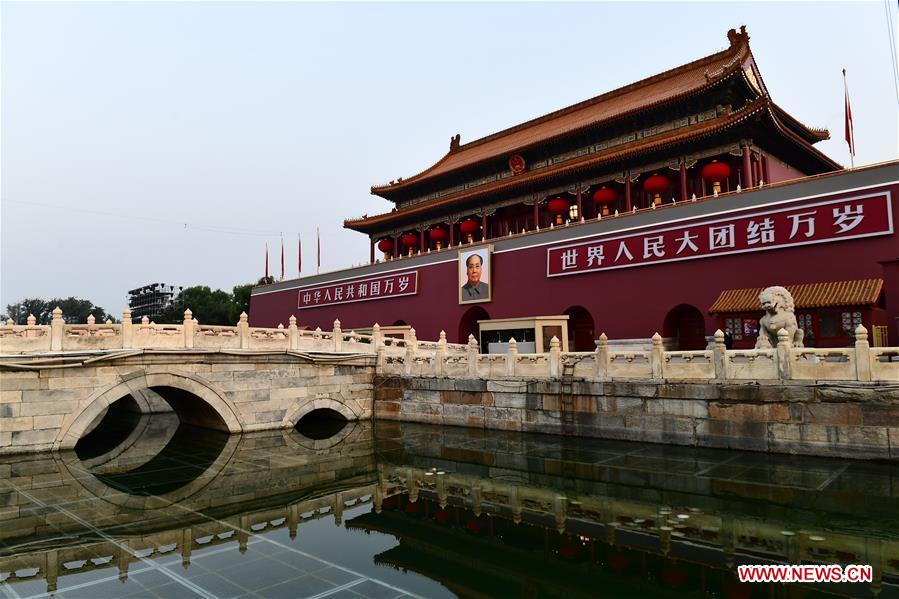 (PRC70Years)CHINA-BEIJING-NATIONAL DAY-CELEBRATIONS-PREPARATION (CN)