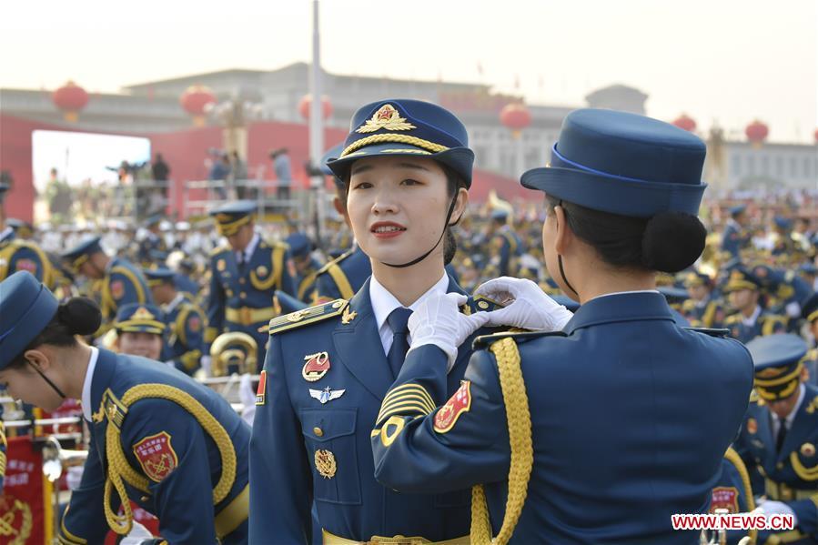 (PRC70Years)CHINA-BEIJING-NATIONAL DAY-CELEBRATIONS-PREPARATION (CN)