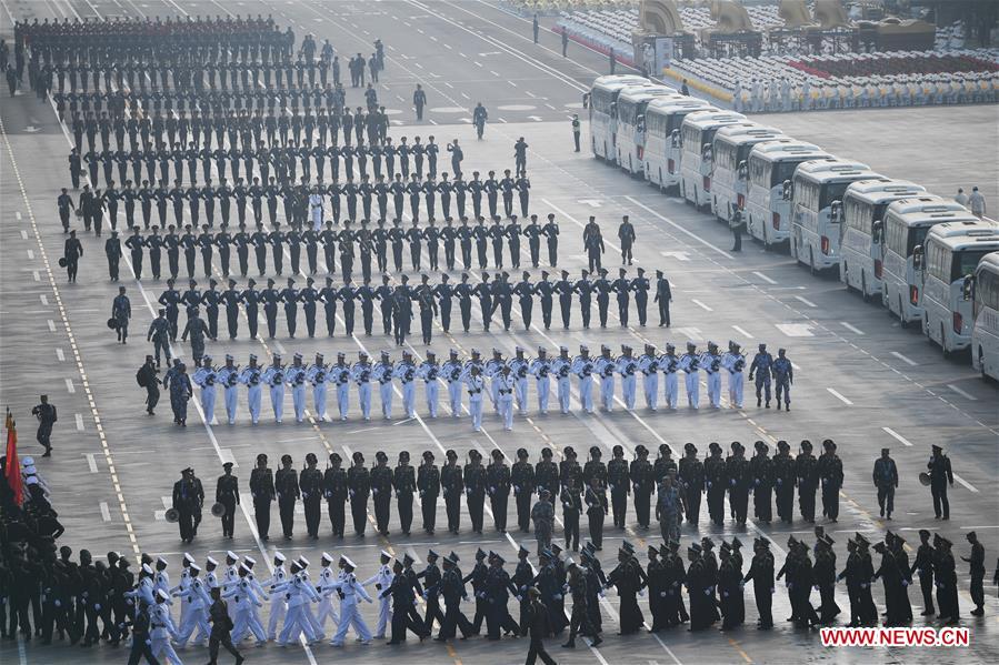 (PRC70Years)CHINA-BEIJING-NATIONAL DAY-CELEBRATIONS-PREPARATION (CN)