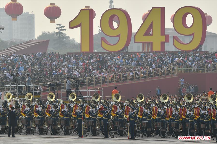 (PRC70Years)CHINA-BEIJING-NATIONAL DAY-CELEBRATIONS-PREPARATION (CN)