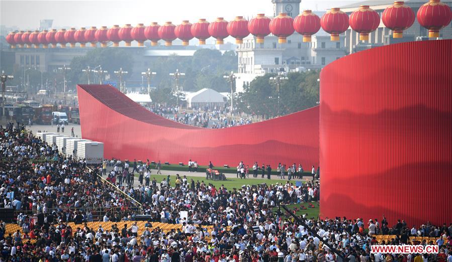 (PRC70Years)CHINA-BEIJING-NATIONAL DAY-CELEBRATIONS-PREPARATION (CN)