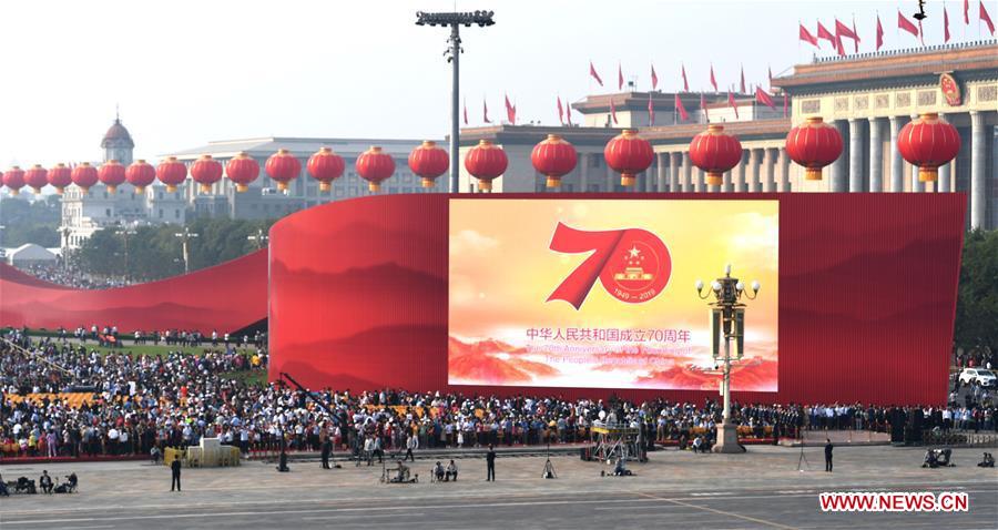 (PRC70Years)CHINA-BEIJING-NATIONAL DAY-CELEBRATIONS-PREPARATION (CN)