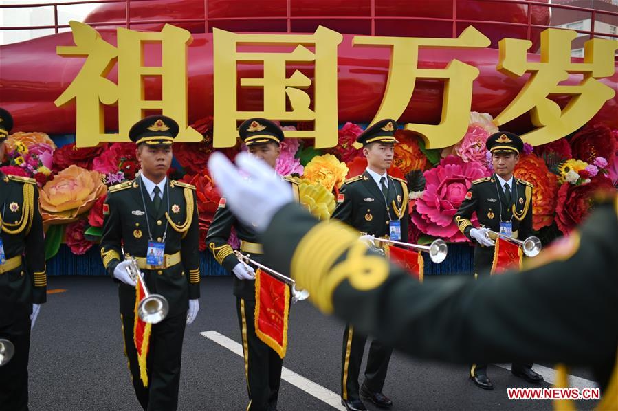 (PRC70Years)CHINA-BEIJING-NATIONAL DAY-CELEBRATIONS-PREPARATION (CN)