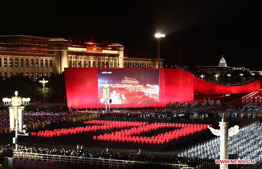 (PRC70Years)CHINA-BEIJING-NATIONAL DAY-CELEBRATIONS-EVENING GALA (CN)