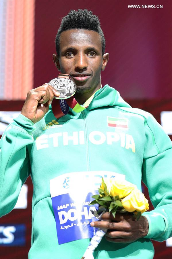 (SP)QATAR-DOHA-IAAF WORLD ATHLETICS CHAMPIONSHIPS-MEN'S 5,000M-AWARDING CEREMONY