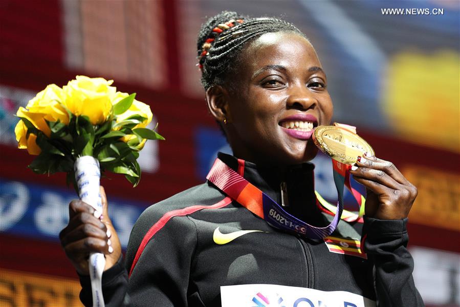 (SP)QATAR-DOHA-IAAF WORLD ATHLETICS CHAMPIONSHIPS-WOMEN'S 800M-AWARDING CEREMONY