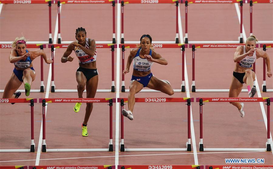 (SP)QATAR-DOHA-IAAF WORLD CHAMPIONSHIPS-WOMEN'S HEPTATHLON-100M HURDLES