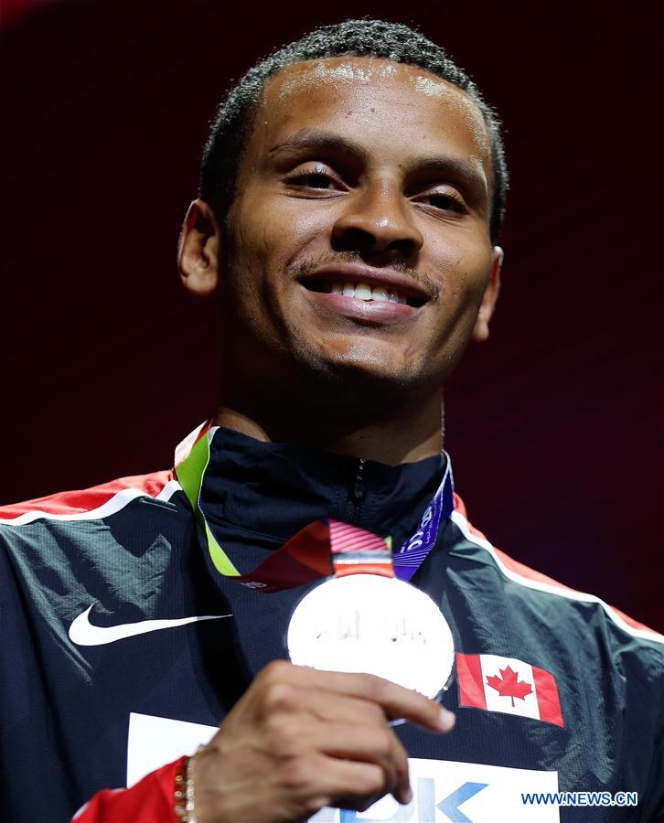 (SP)QATAR-DOHA-IAAF WORLD ATHLETICS CHAMPIONSHIPS-MEN'S 200M MEDAL CEREMONY 