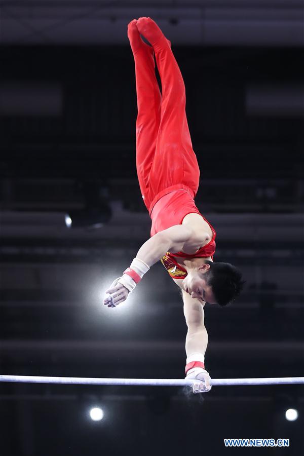 (SP)GERMANY-STUTTGART-FIG-ARTISTIC GYMNASTICS WORLD CHAMPIONSHIPS-TRAINING SESSION