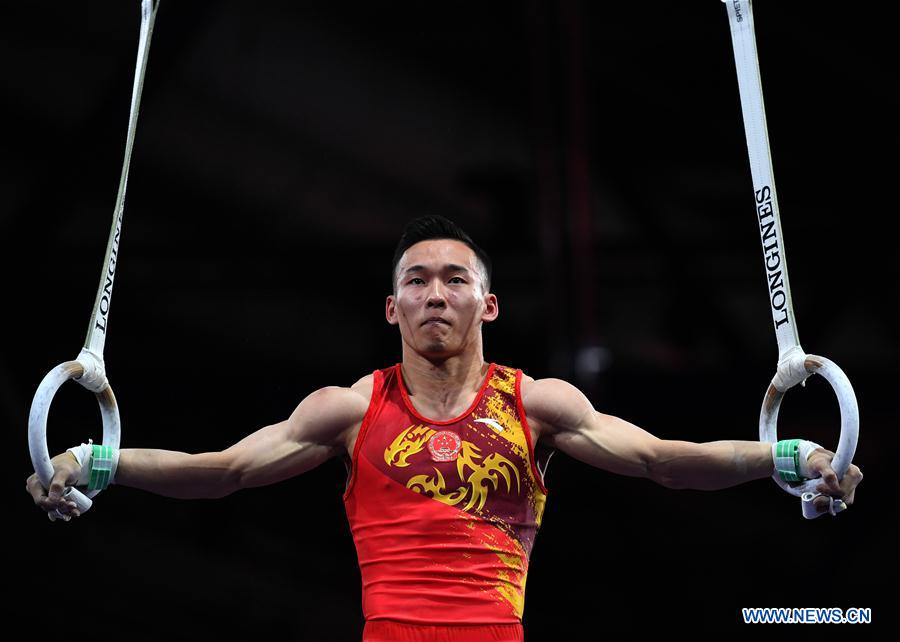 (SP)GERMANY-STUTTGART-FIG-ARTISTIC GYMNASTICS WORLD CHAMPIONSHIPS-TRAINING SESSION