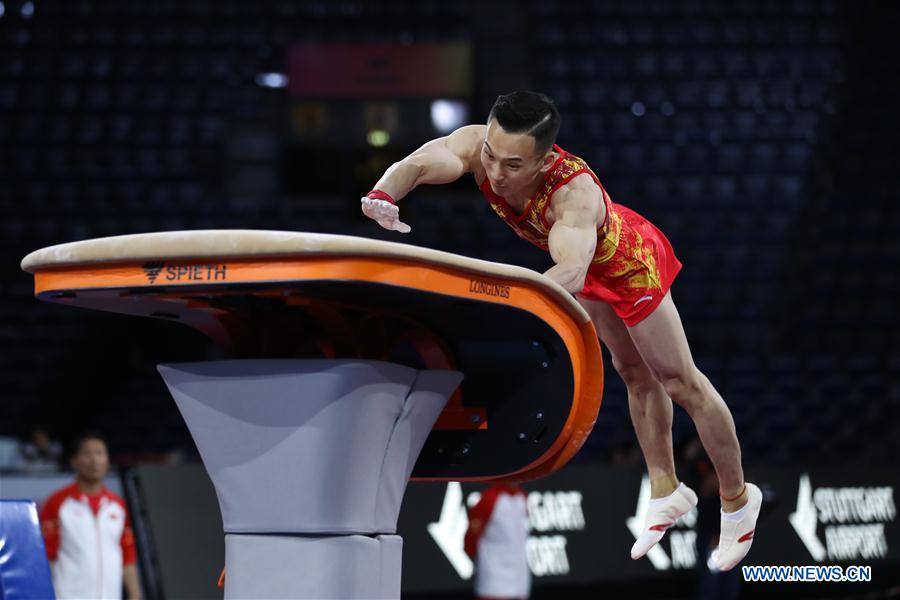 (SP)GERMANY-STUTTGART-FIG-ARTISTIC GYMNASTICS WORLD CHAMPIONSHIPS-TRAINING SESSION