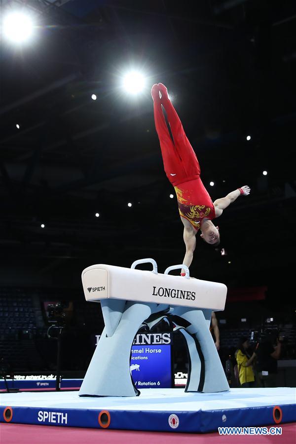 (SP)GERMANY-STUTTGART-FIG-ARTISTIC GYMNASTICS WORLD CHAMPIONSHIPS-TRAINING SESSION