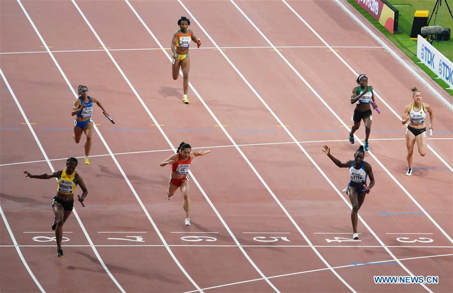 (SP)QATAR-DOHA-IAAF WORLD ATHLETICS CHAMPIONSHIPS-WOMEN'S 4X100M RELAY