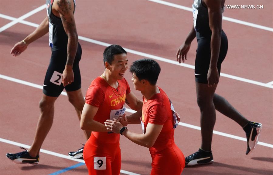 (SP)QATAR-DOHA-ATHLETICS-IAAF ATHLETICS WORLD CHAMPIONSHIPS-MEN'S 4X100M RELAY