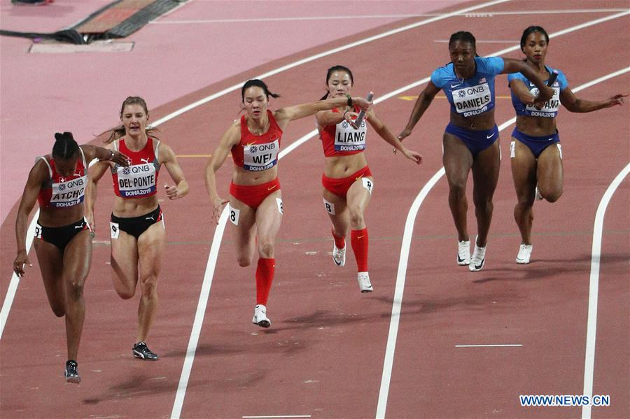 (SP)QATAR-DOHA-IAAF WORLD ATHLETICS CHAMPIONSHIPS-WOMEN'S 4X100M RELAY FINAL 