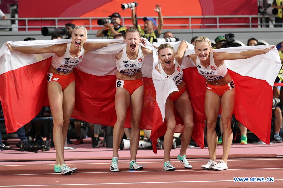 (SP)QATAR-DOHA-ATHLETICS-IAAF WORLD CHAMPIONSHIPS-WOMEN'S 4X400M RELAY