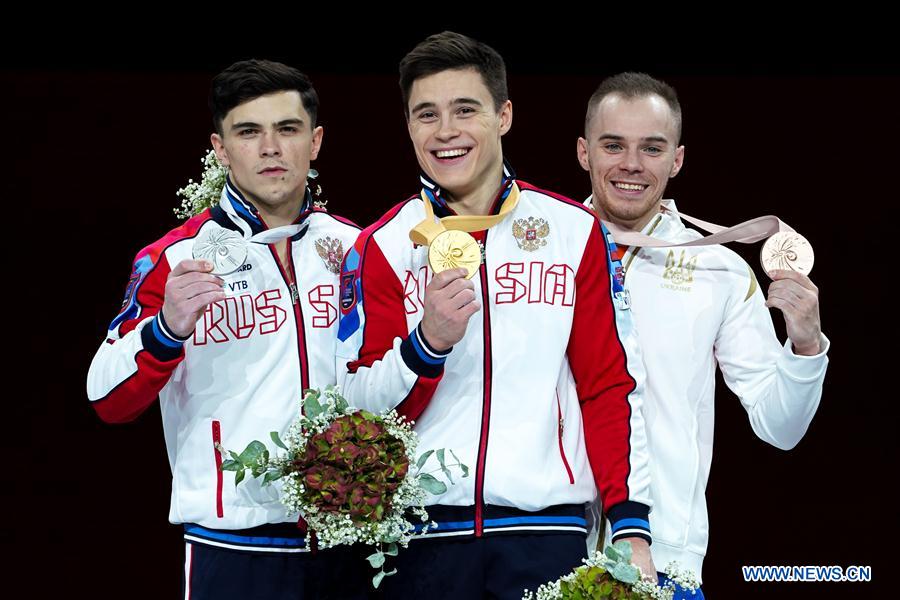 (SP) GERMANY-STUTTGART-FIG-ARTISTIC GYMNASTICS WORLD CHAMPIONSHIPS-MEN'S ALL-AROUND FINAL