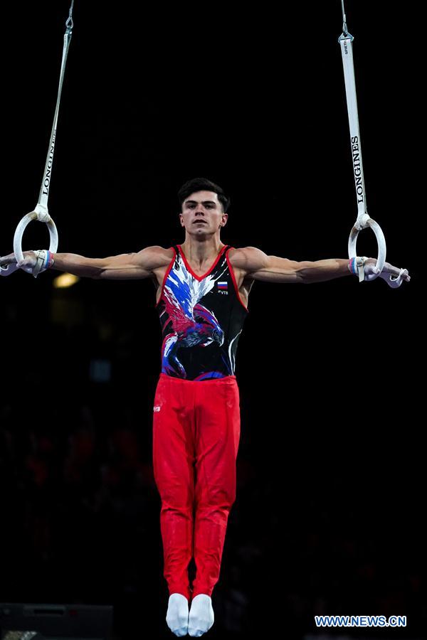 (SP) GERMANY-STUTTGART-FIG-ARTISTIC GYMNASTICS WORLD CHAMPIONSHIPS-MEN'S ALL-AROUND FINAL