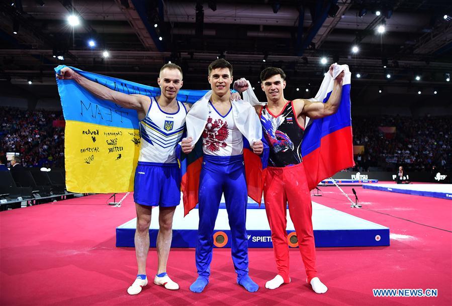 (SP) GERMANY-STUTTGART-FIG-ARTISTIC GYMNASTICS WORLD CHAMPIONSHIPS-MEN'S ALL-AROUND FINAL