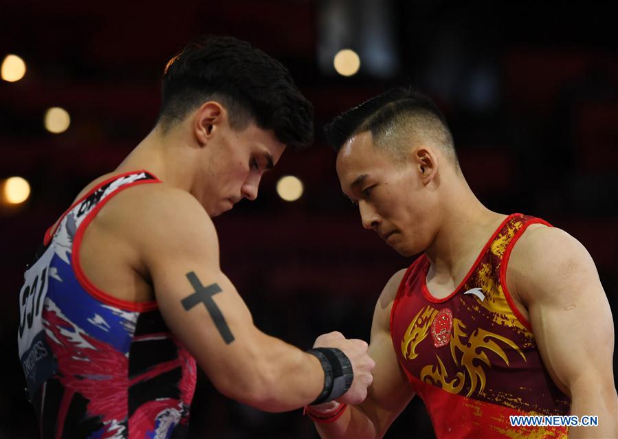 (SP) GERMANY-STUTTGART-FIG-ARTISTIC GYMNASTICS WORLD CHAMPIONSHIPS-MEN'S ALL-AROUND FINAL