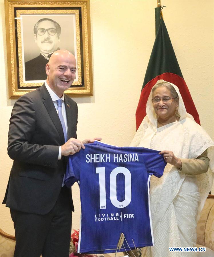 (SP)BANGLADESH-DHAKA-FIFA-PRESIDENT