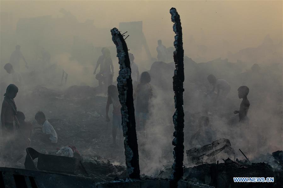 PHILIPPINES-NAVOTAS CITY-FIRE-AFTERMATH