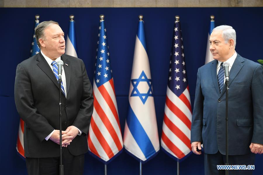 MIDEAST-JERUSALEM-NETANYAHU-U.S.-POMPEO-MEETING