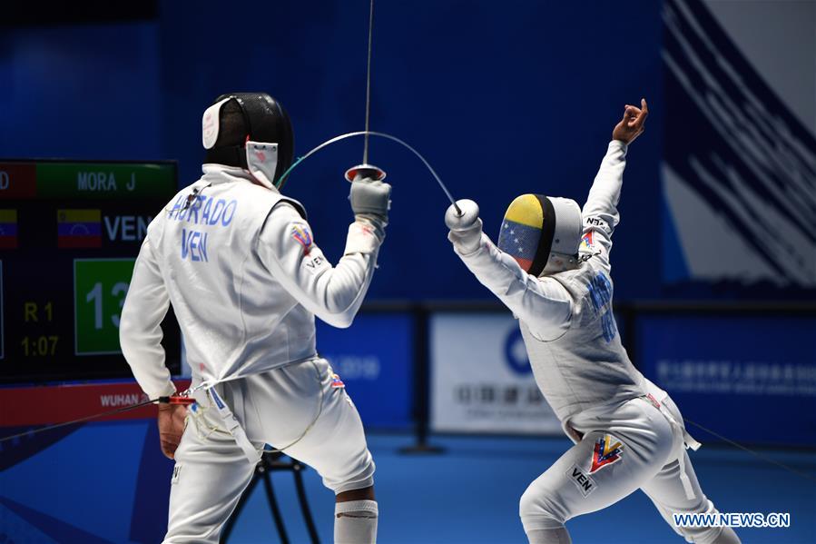 (SP)CHINA-WUHAN-7TH MILITARY WORLD GAMES-FENCING-MEN'S INDIVIDUAL FOIL