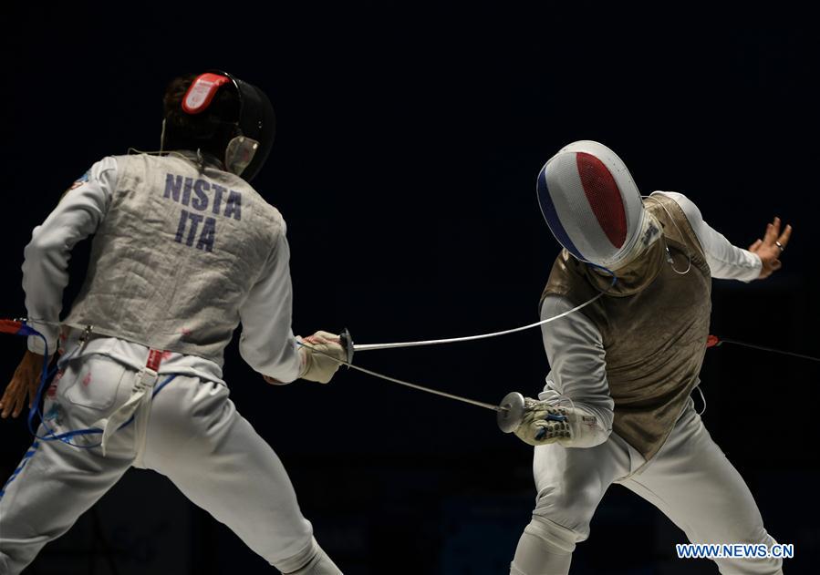 (SP)CHINA-WUHAN-7TH MILITARY WORLD GAMES-FENCING