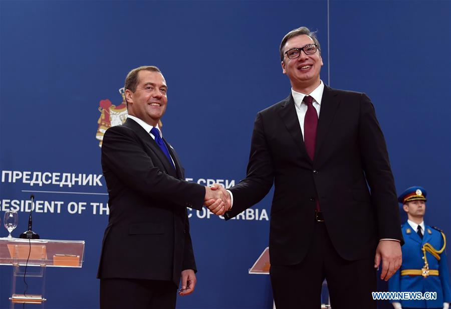 SERBIA-BELGRADE-RUSSIAN PM-VISIT