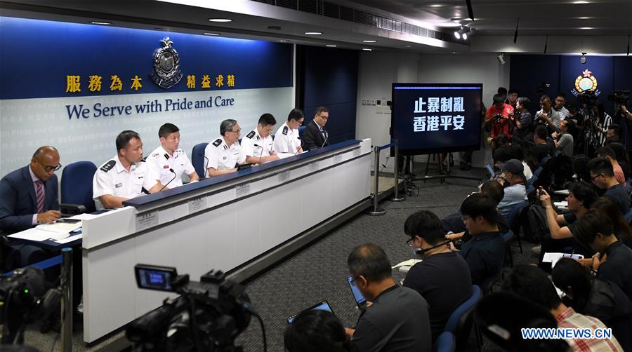 CHINA-HONG KONG-POLICE-PRESS CONFERENCE (CN)