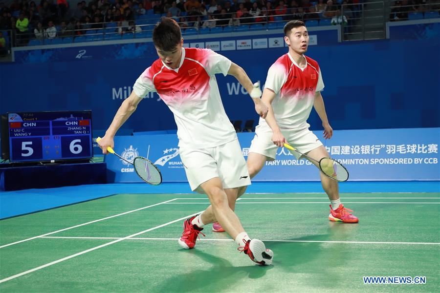 (SP)CHINA-WUHAN-7TH MILITARY WORLD GAMES-BADMINTON