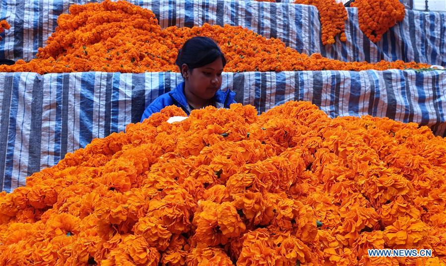 NEPAL-KATHMANDU-TIHAR FESTIVAL-MARKET