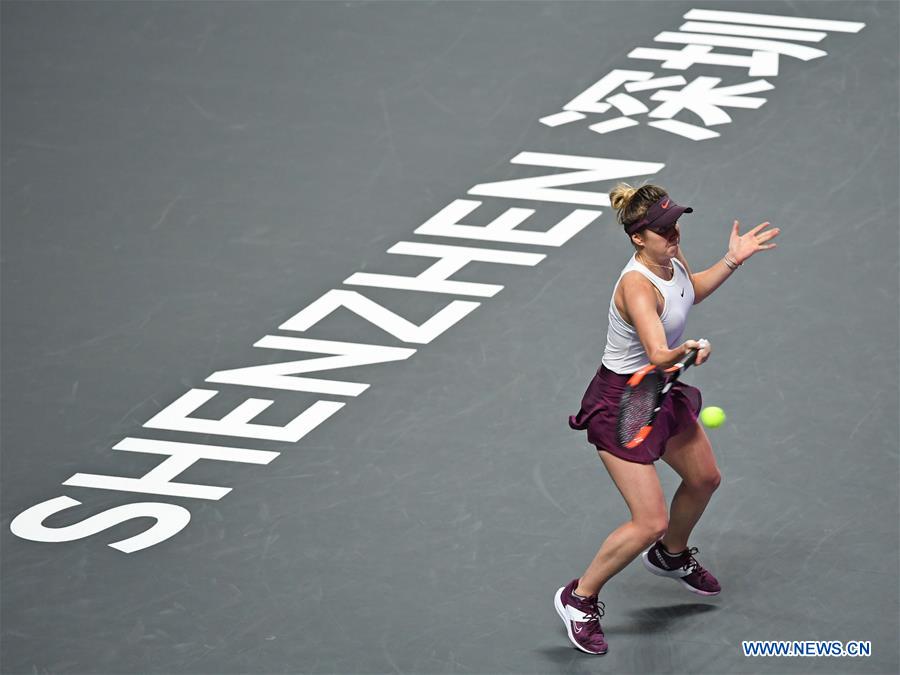 (SP)CHINA-SHENZHEN-TENNIS-WTA TOUR FINALS-SINGLES(CN)