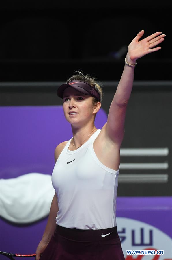 Svitolina outlasts Pliskova in Shenzhen WTA Finals group stage Xinhua