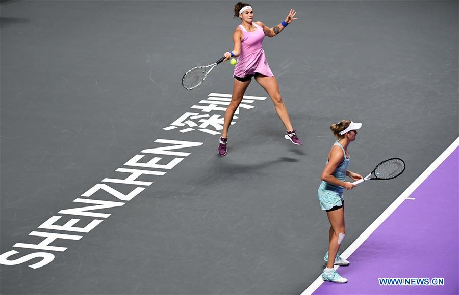 (SP)CHINA-SHENZHEN-TENNIS-WTA TOUR FINALS-DOUBLES (CN)