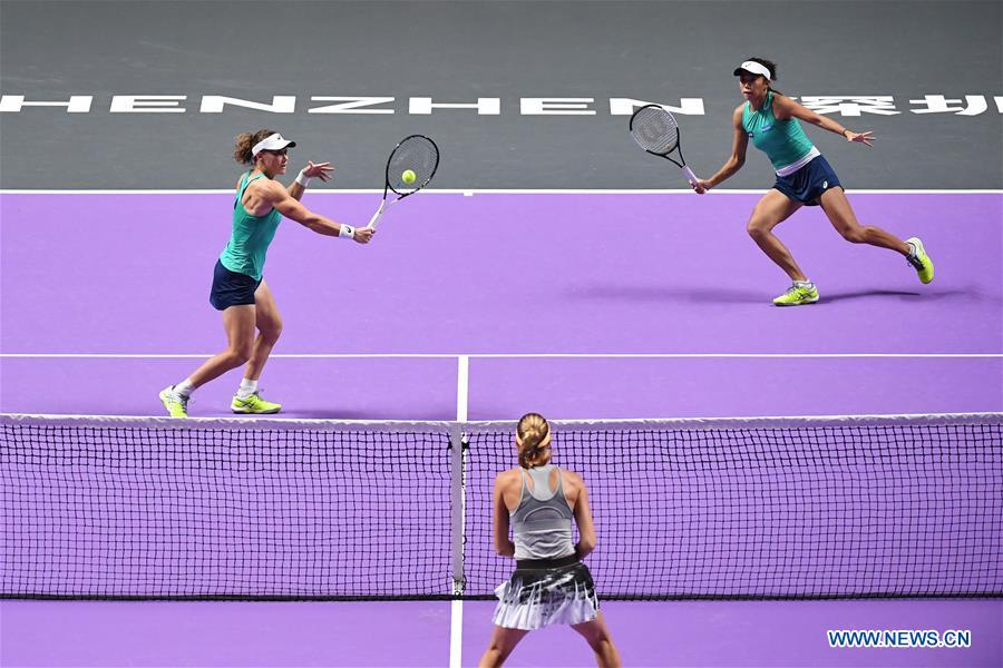 (SP)CHINA-SHENZHEN-TENNIS-WTA TOUR FINALS-DOUBLES(CN)