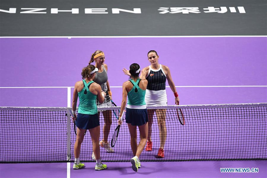 (SP)CHINA-SHENZHEN-TENNIS-WTA TOUR FINALS-DOUBLES(CN)