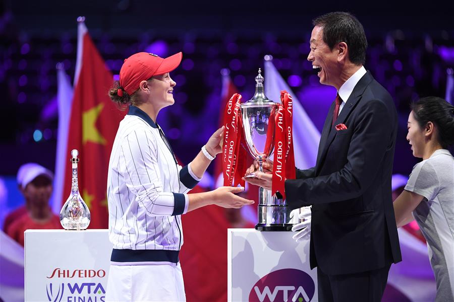 Ash Barty powers to WTA Finals title in Shenzhen Xinhua English.news.cn