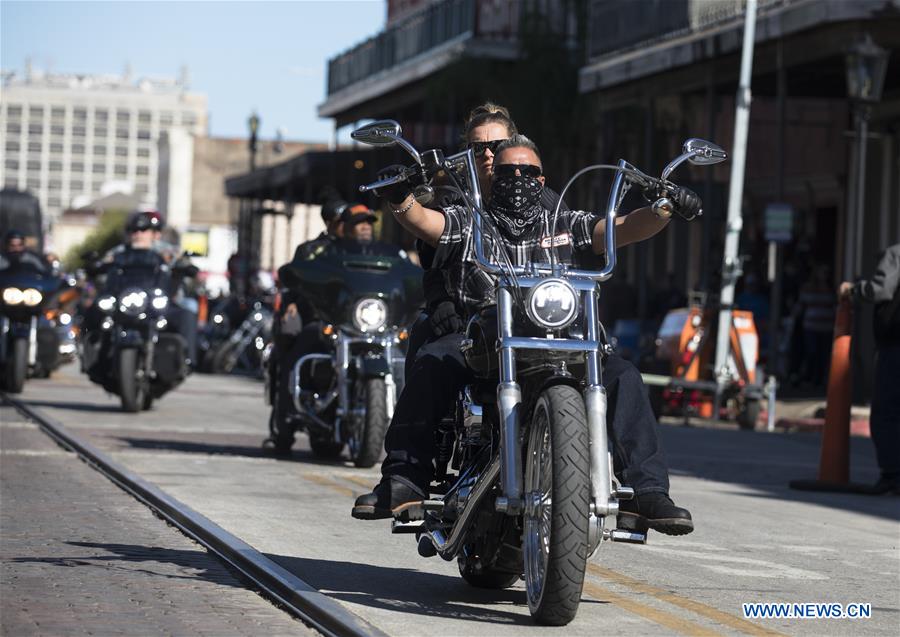 Annual Lone Star Rally held in downtown Galveston, Texas Xinhua