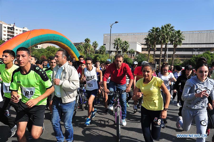 SYRIA-DAMASCUS-MARATHON