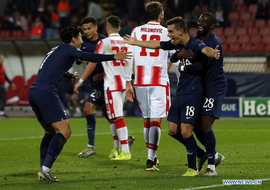 (SP)SERBIA-BELGRADE-FOOTBALL-UEFA CHAMPIONS LEAGUE-CRVENA ZVEZDA VS TOTTENHAM HOTSPUR