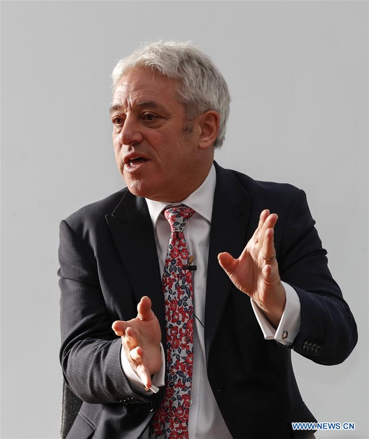 (PORTRAITS)BRITAIN-LONDON-JOHN BERCOW-FPA BRIEFING