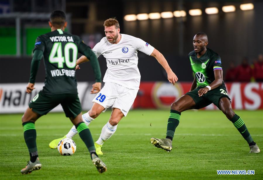 (SP)GERMANY-WOLFSBURG-SOCCER-EUROPA LEAGUE-WOLFSBURG VS GENT