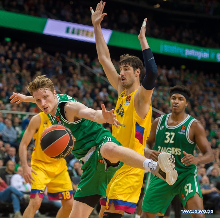 (SP)LITHUANIA-KAUNAS-BASKETBALL-EUROLEAGUE-ZALGIRIS KAUNAS VS FC BARCELONA